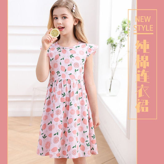 Vestido Infantil Limãozinhos Rosa