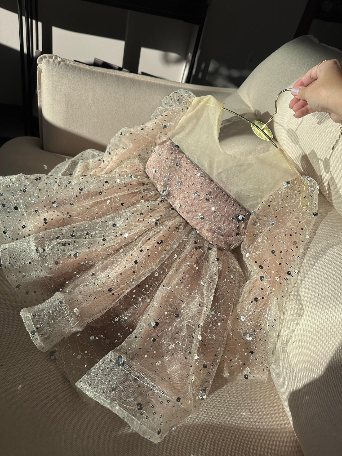 Vestido De Festa Infantil Florzinhas Brilhante