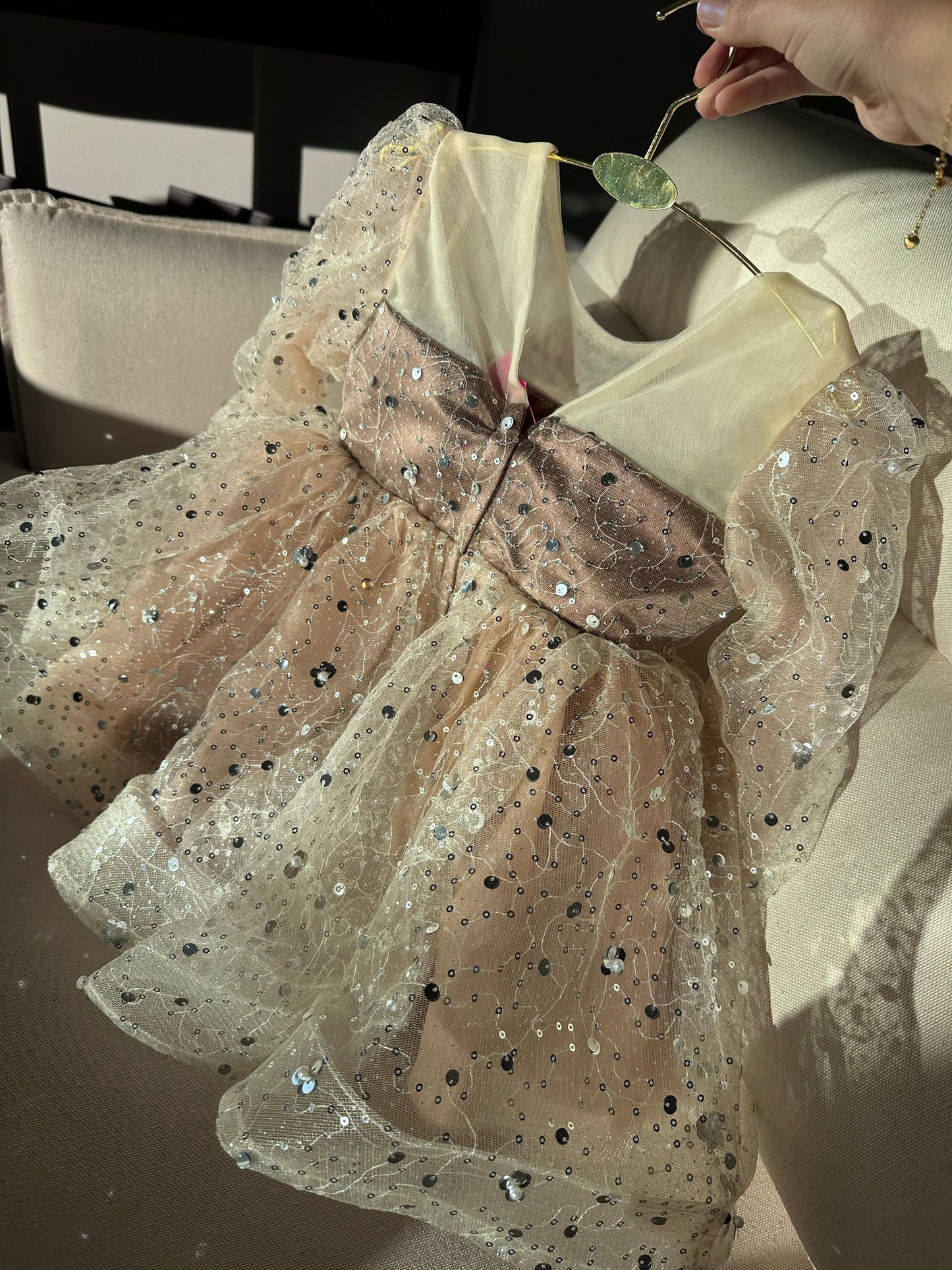 Vestido De Festa Infantil Florzinhas Brilhante