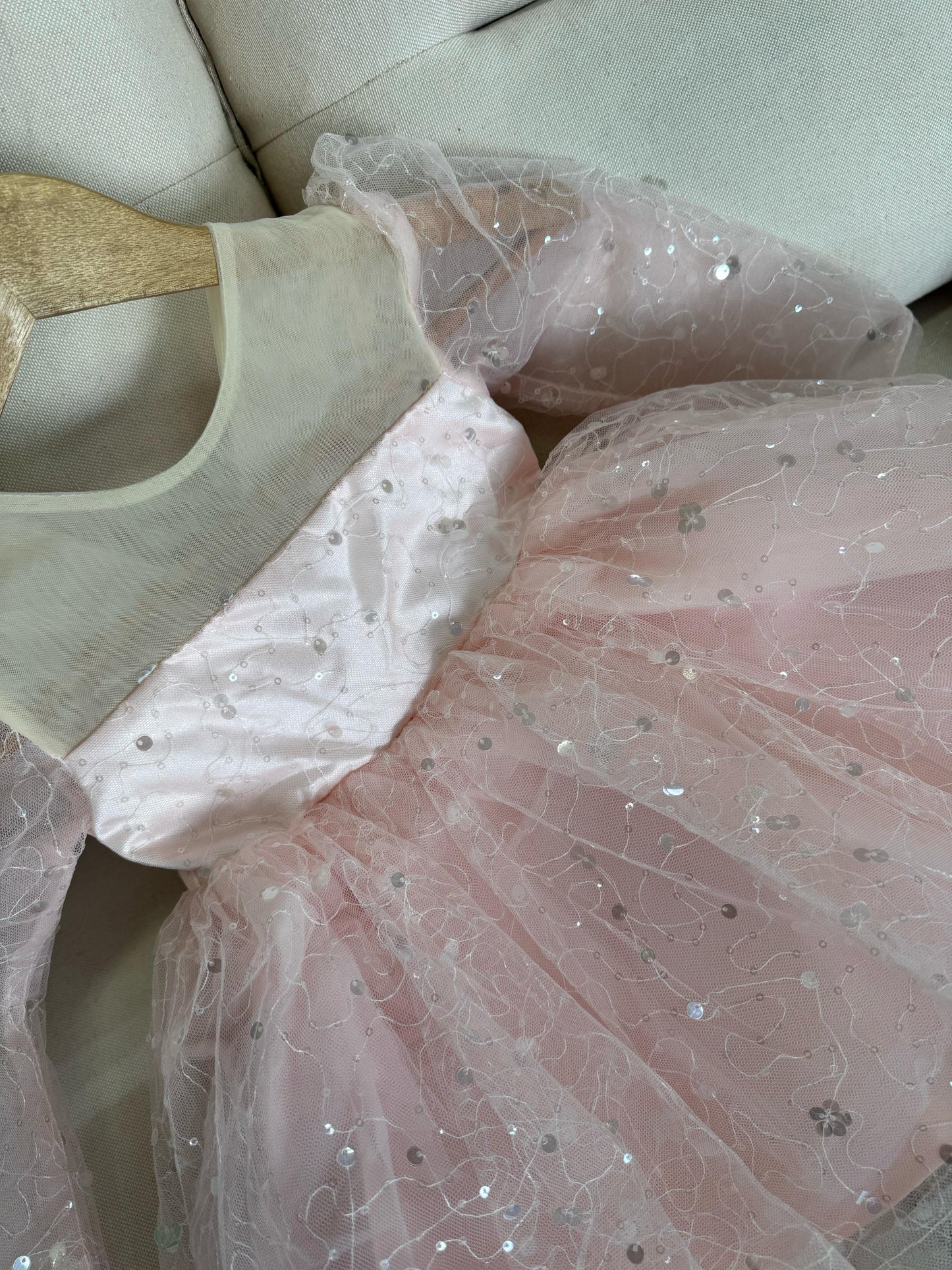 Vestido De Festa Infantil Florzinhas Brilhante