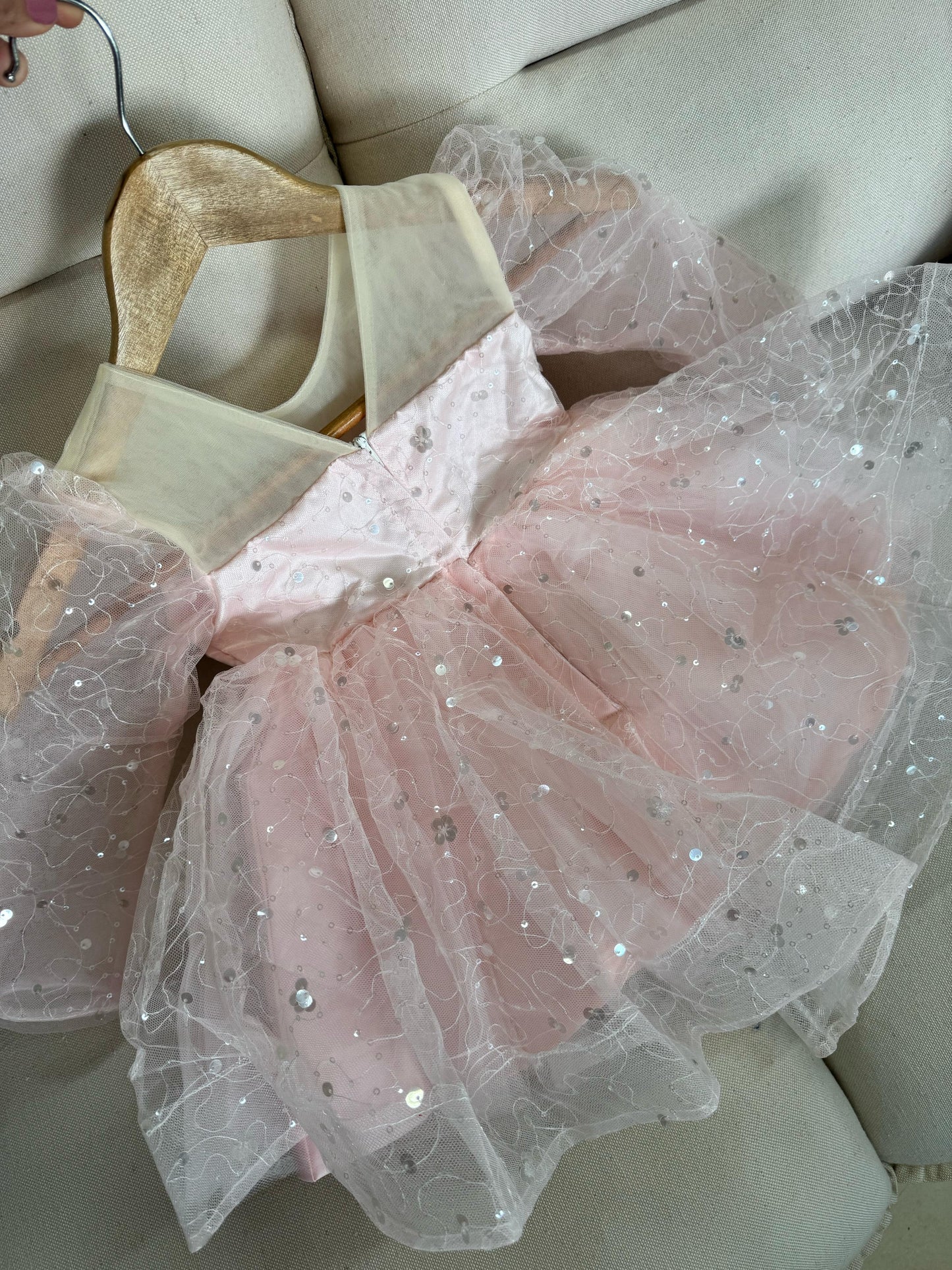 Vestido De Festa Infantil Florzinhas Brilhante
