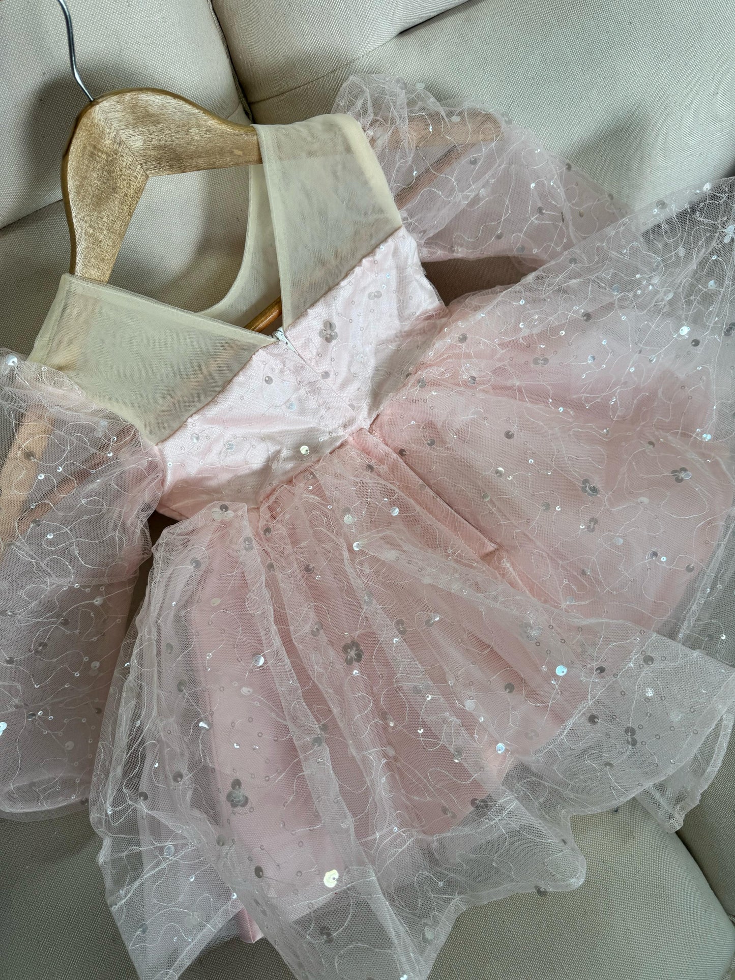 Vestido De Festa Infantil Florzinhas Brilhante