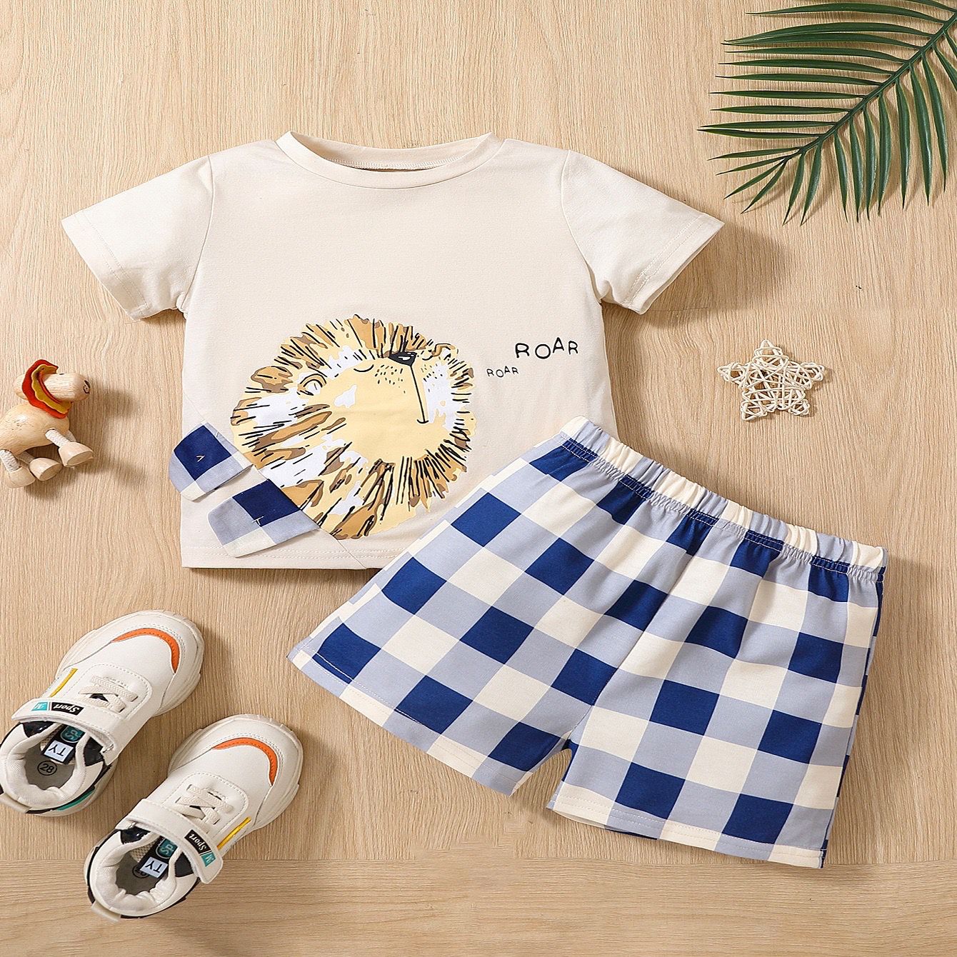 Conjunto Infantil Masculino XadrezLeãozinho