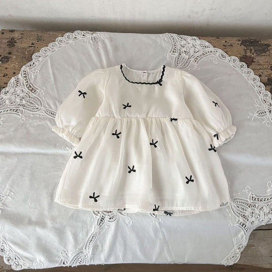 Vestido Infantil Verão Lacinhos