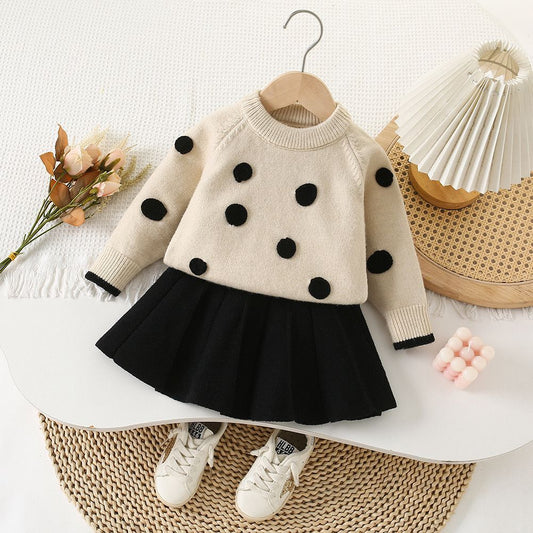 Conjunto Infantil De Tricô Inverno