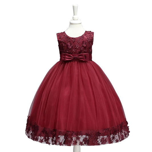 Vestido de Festa Infantil Flores
