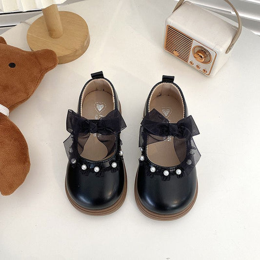 Sapato Infantil Laço e Pérolas