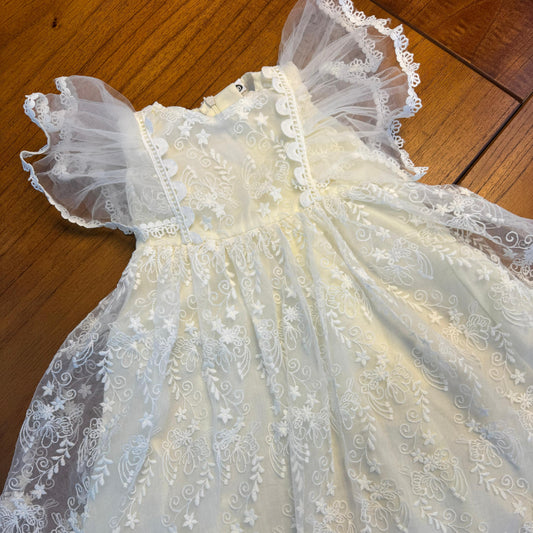 Vestido Infantil Renda Florzinhas