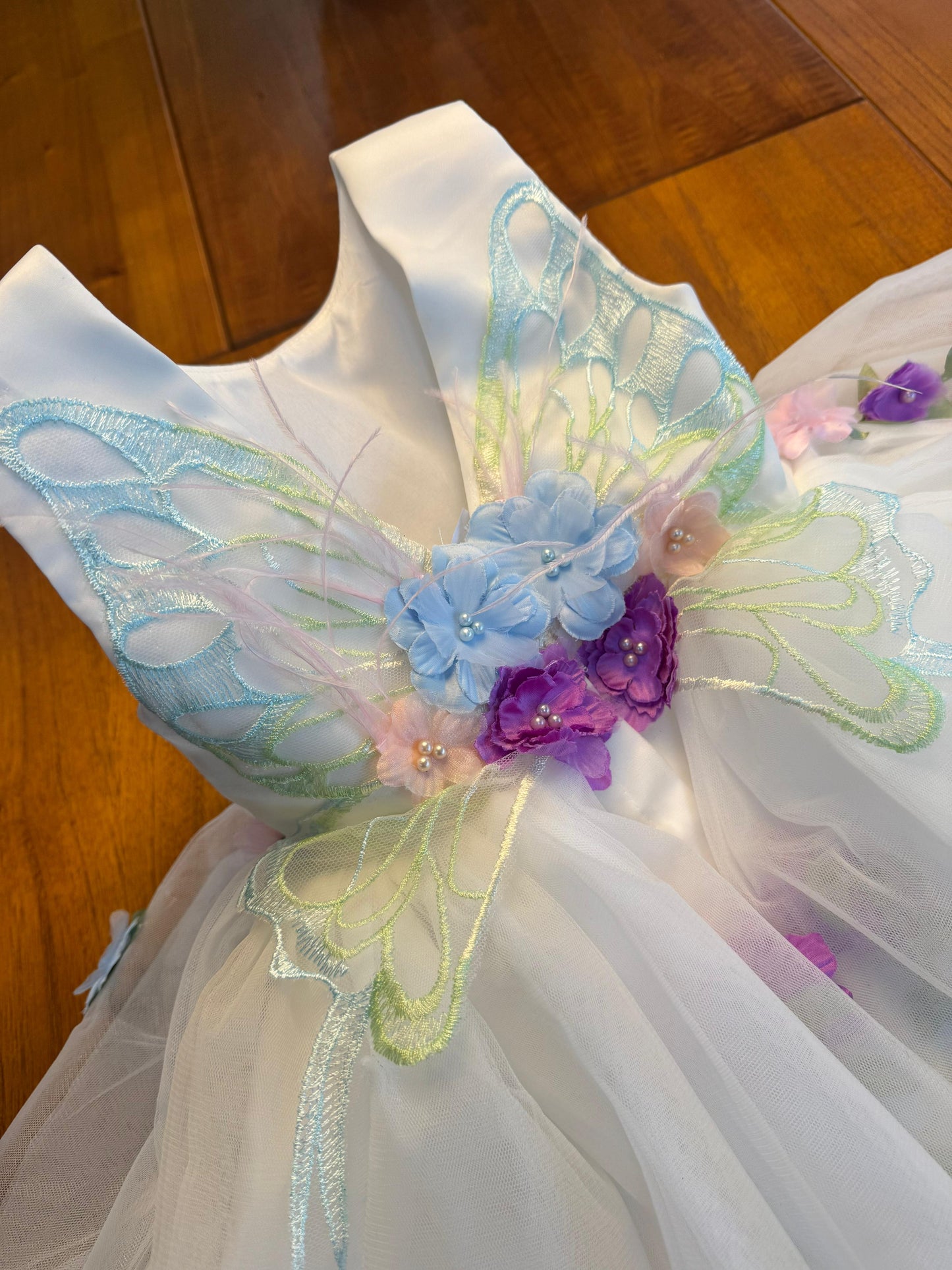 Vestido Infantil De Festa Branco Encantado