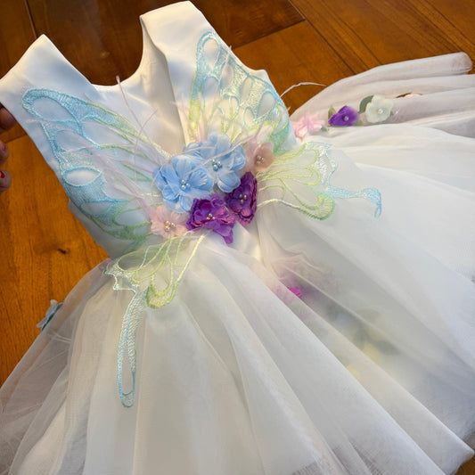 Vestido Infantil De Festa Branco Encantado