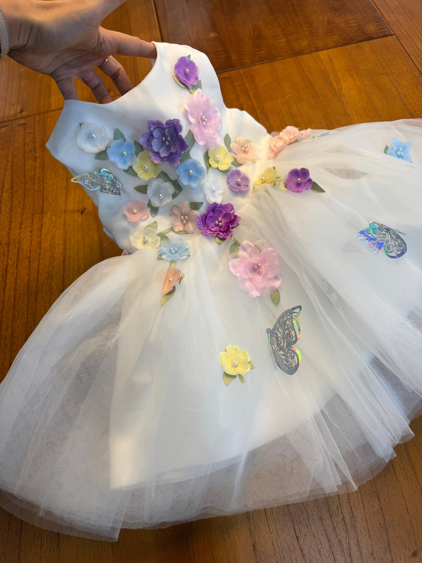 Vestido Infantil De Festa Branco Encantado