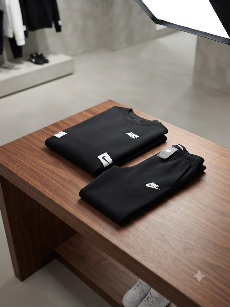Conjunto Moletinho Preto NK
