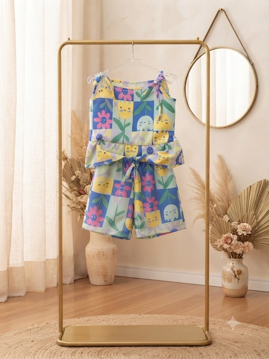 Conjunto Infantil Verão Floral