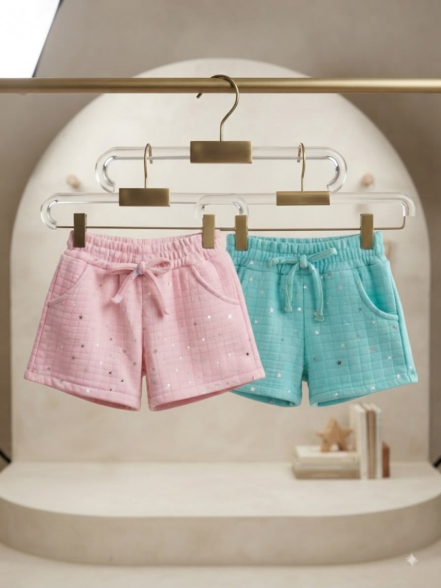 Shorts Infantil Estrelinhas