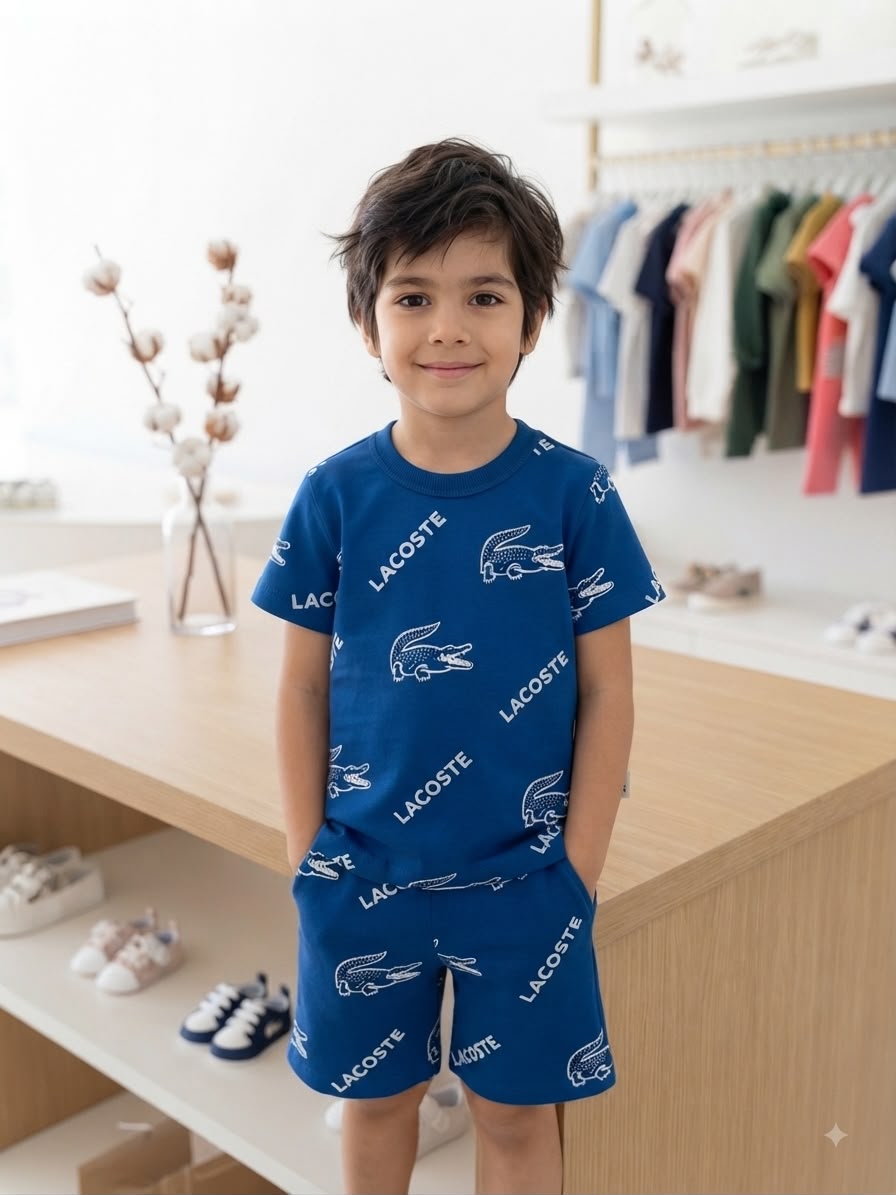 Conjunto Infantil Azul Jacaré