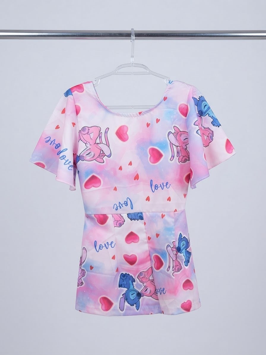 Macaquinho Infantil Love Stitch