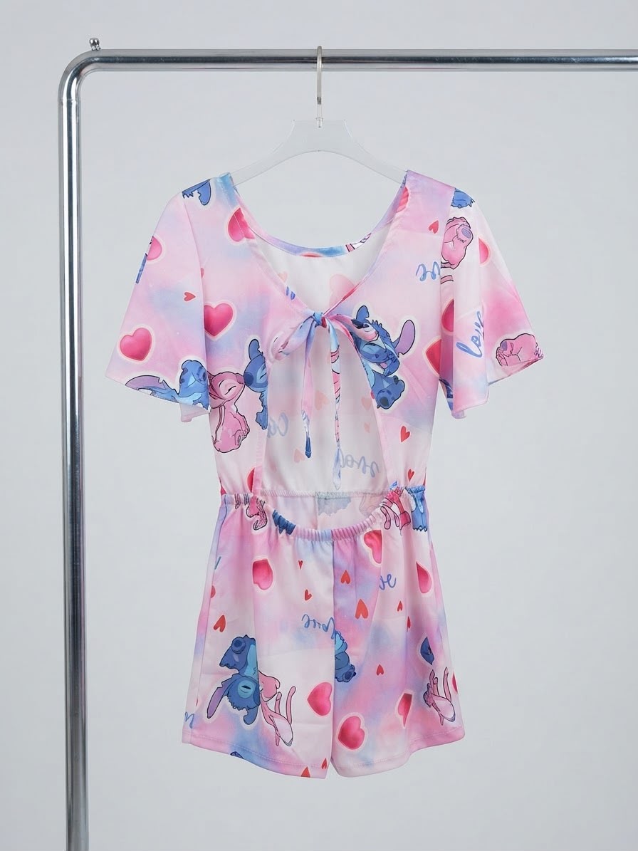 Macaquinho Infantil Love Stitch