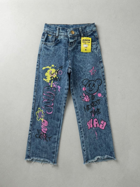 Calça Infantil Jeans Detalhes