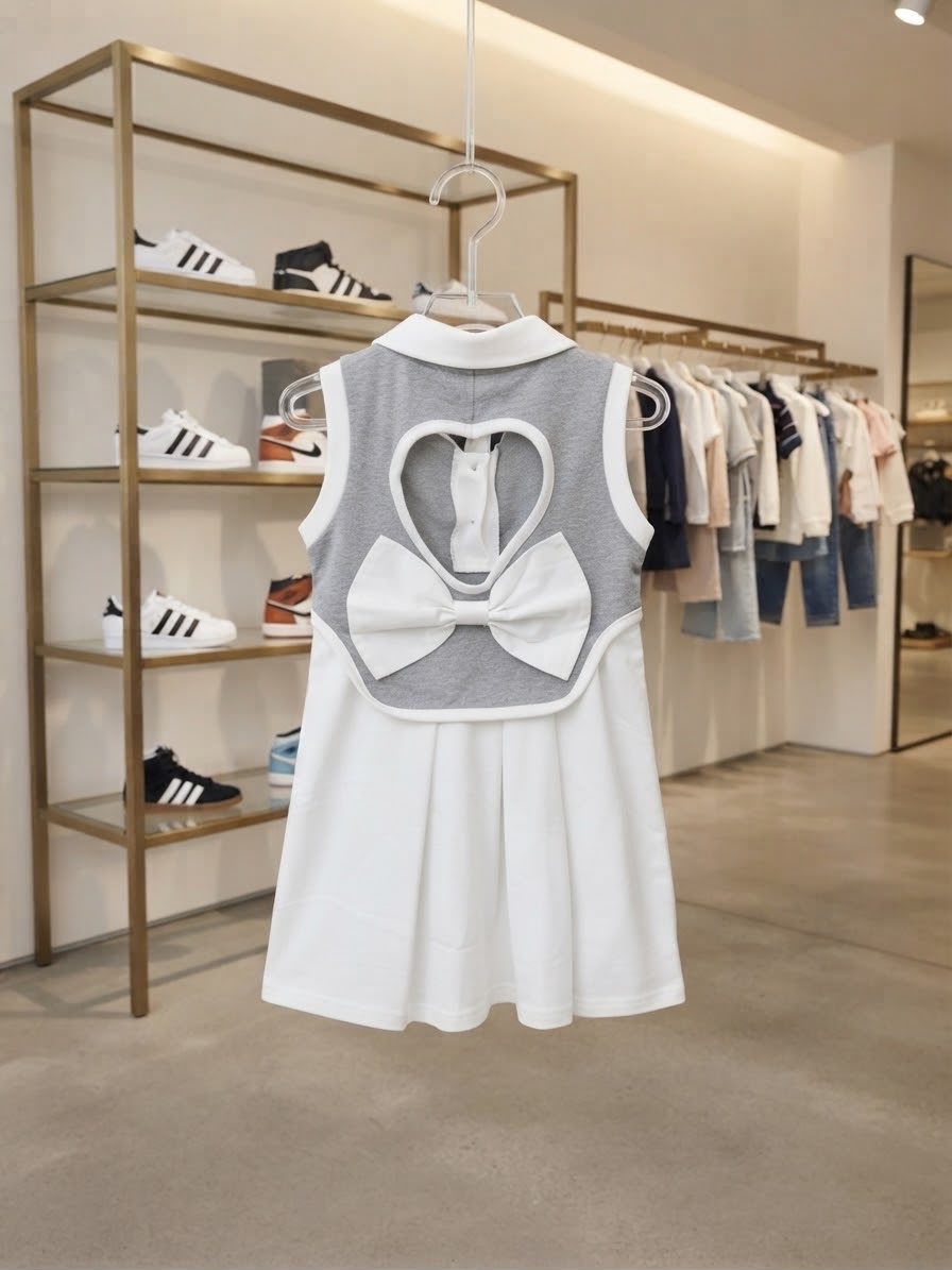 Vestido Infantil Gola Ursinho
