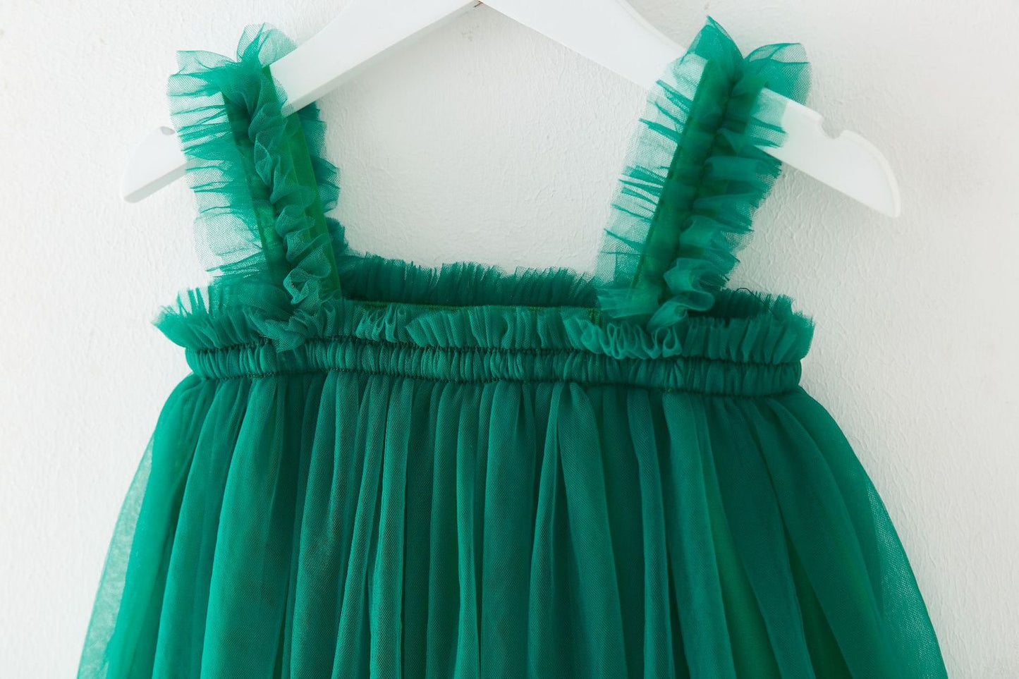 Vestido Infantil Tule Verde