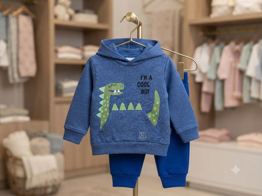 Conjunto Infantil Flanelado Dinossauro