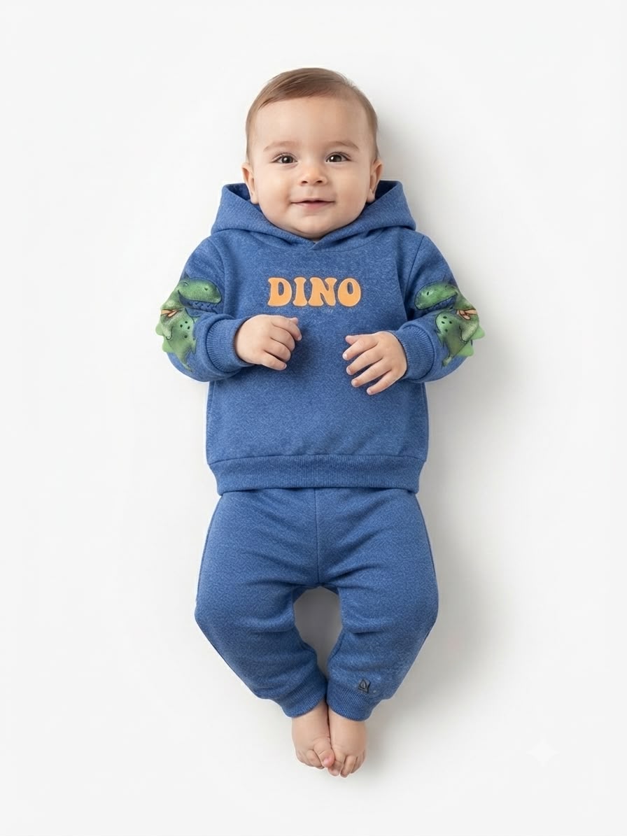Conjunto Infantil Flanelado Dinossauro