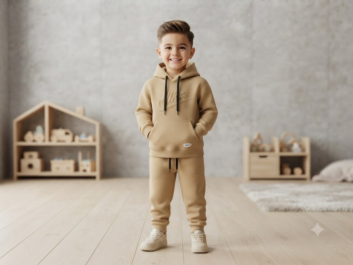 Conjunto Infantil NK Bege