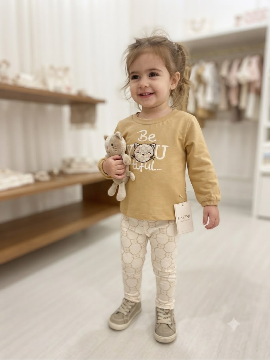 Conjunto Infantil Gatinha