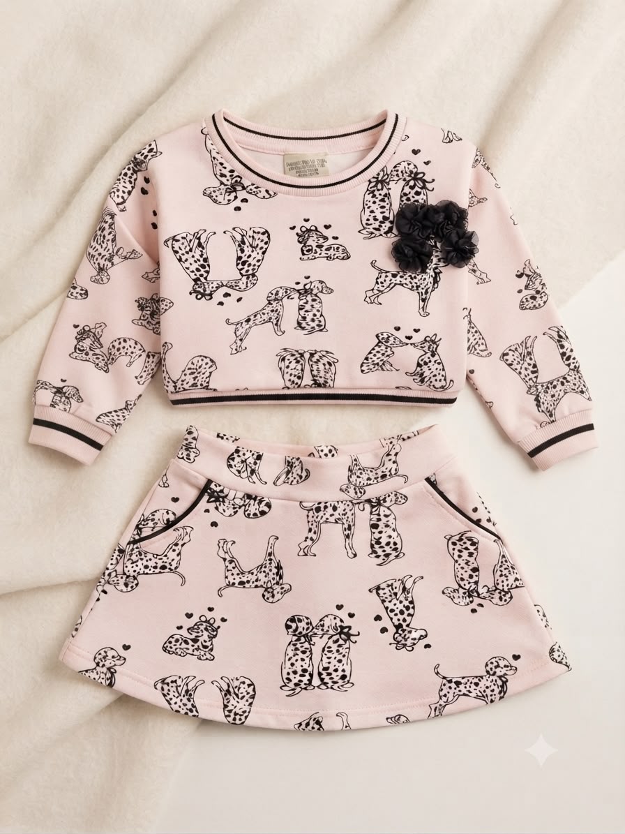 Conjunto Infantil Cachorrinhos Love