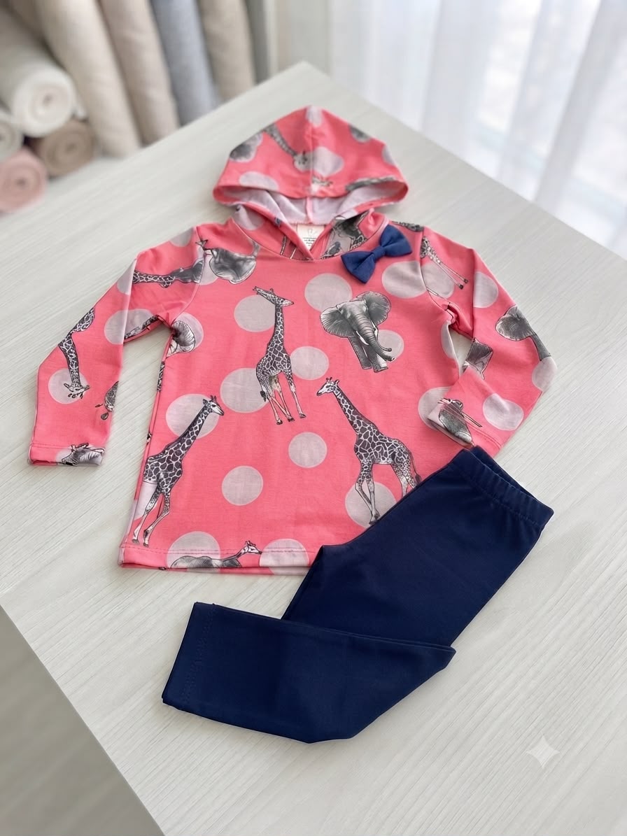 Conjunto Infantil Girafas/ Elefantes