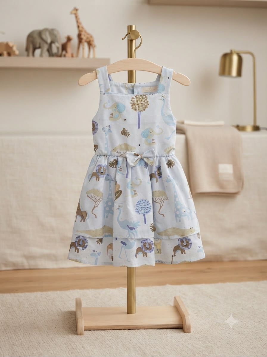 Vestido Infantil Safari