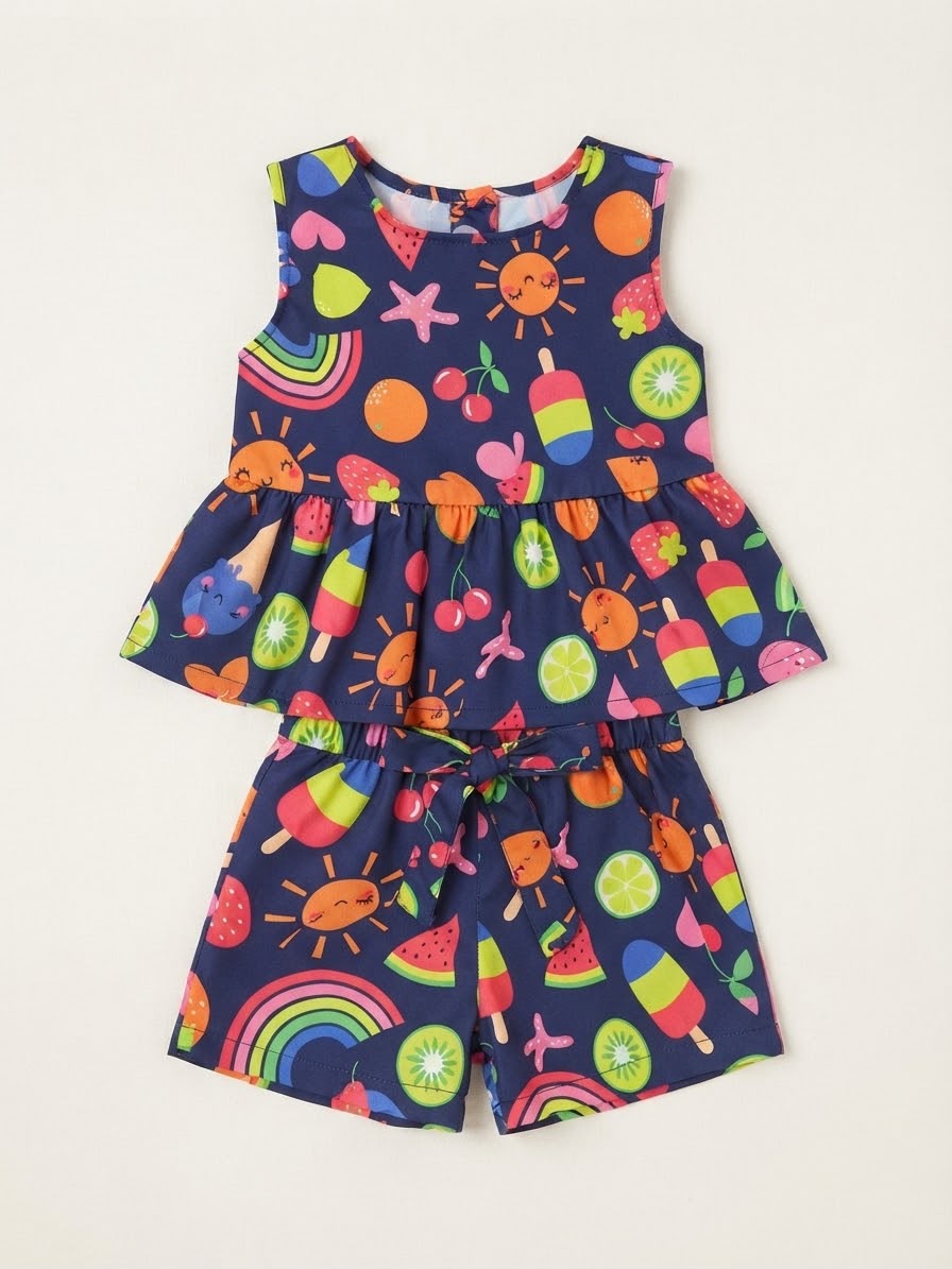 Conjunto Infantil de Verão Sorvetinho