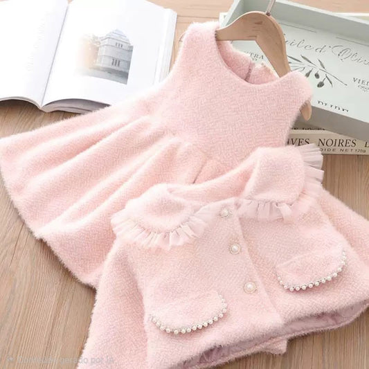 Vestido Infantil Boutique + Casaco