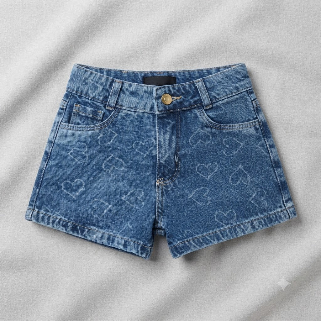 Shorts Jeans Estampas