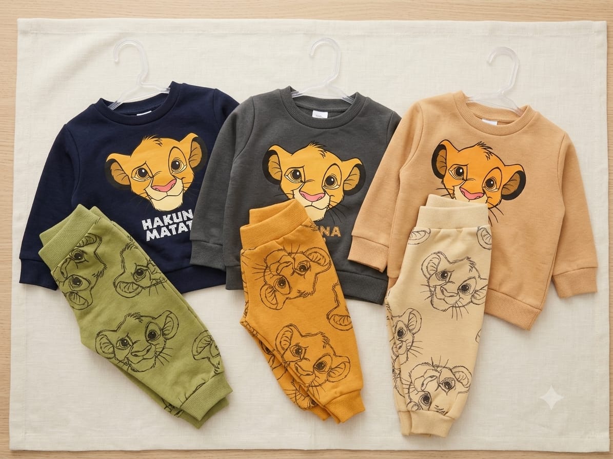 Conjunto Infantil Flanelado Rei Leão