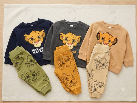 Conjunto Infantil Flanelado Rei Leão