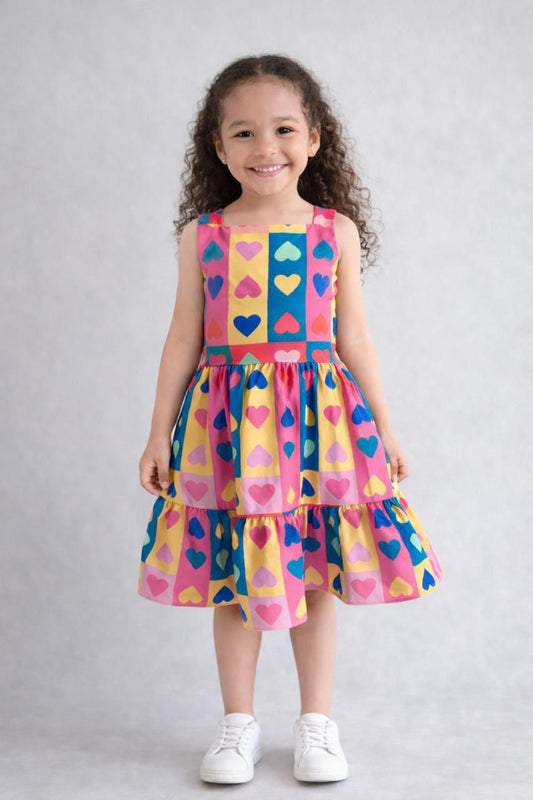 Vestido Infantil Feminino Amarração