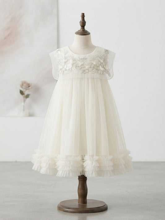 Vestido Gola Florzinhas