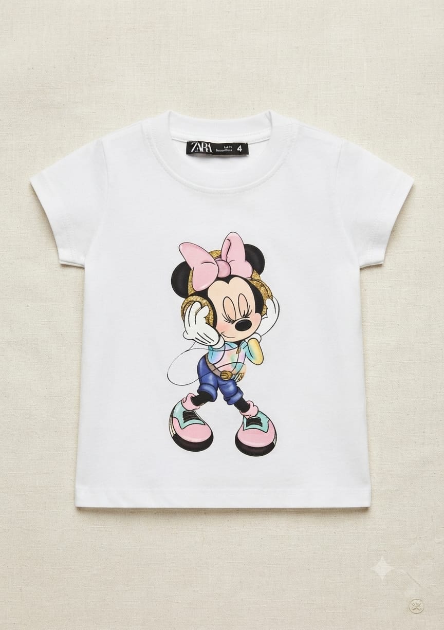 T-Shirt Infantil Feminina Minnie