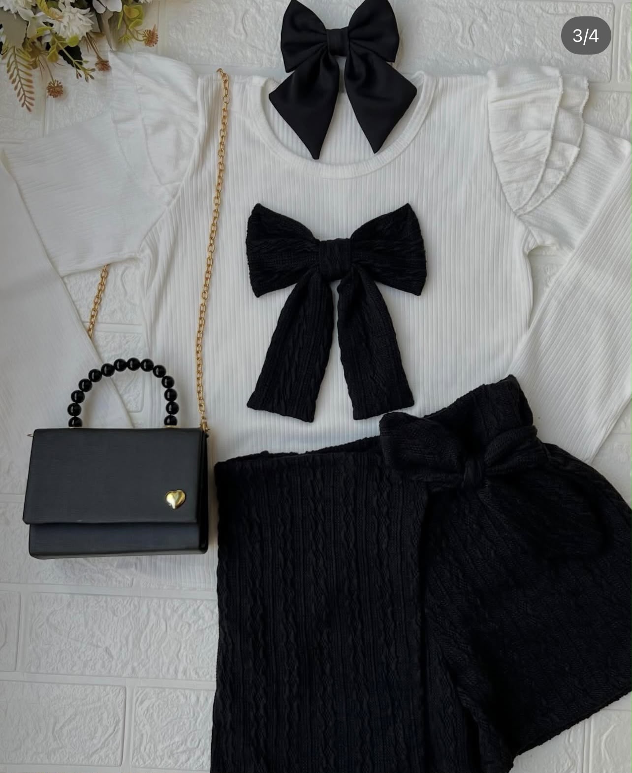 Conjunto Infantil Feminino Lacinho