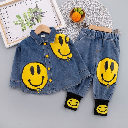 Conjunto Infantil Jeans Smiley