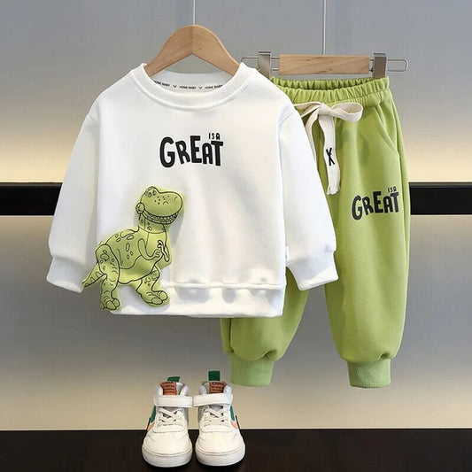 Conjunto Infantil Masculino Inverno Dinossauro