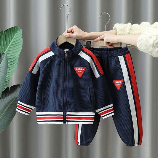 Conjunto Infantil Masculino Listras e Zíper