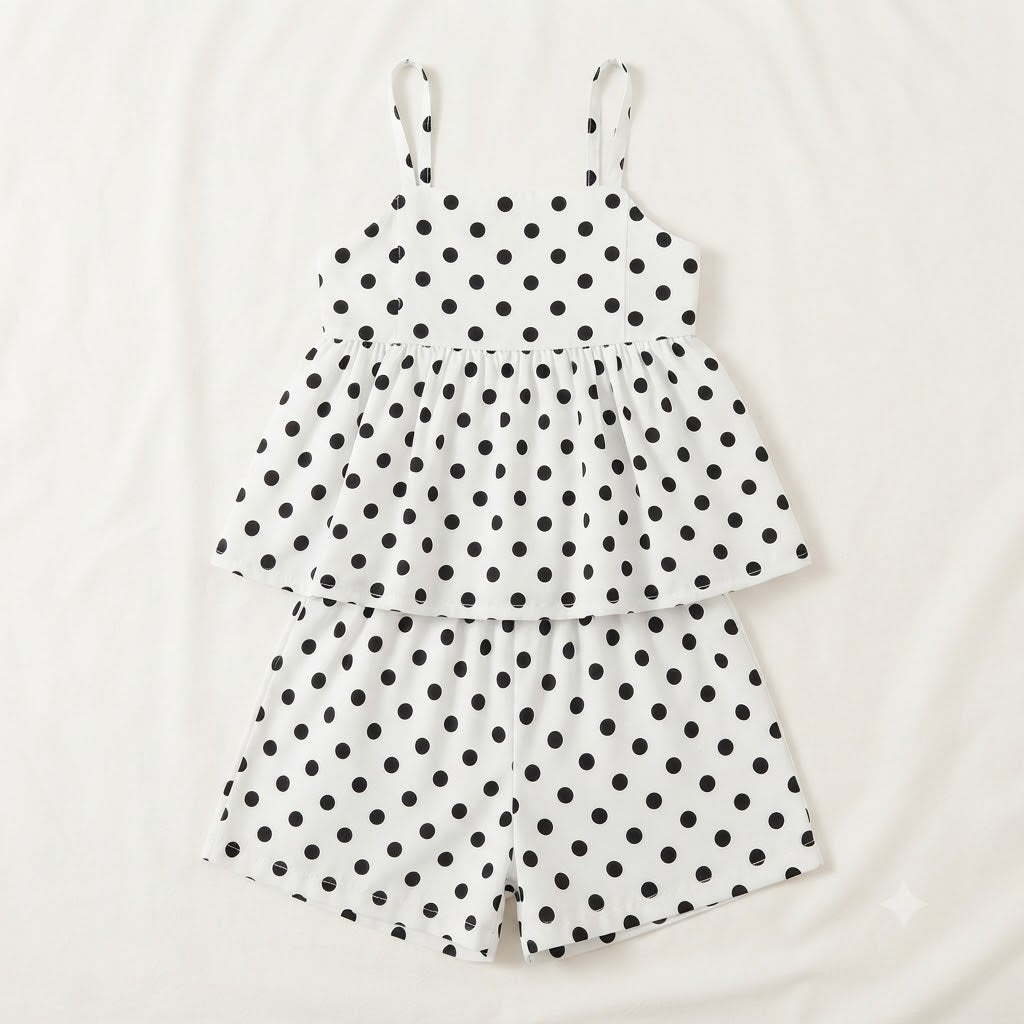 Conjunto Shorts Alcinha Poá