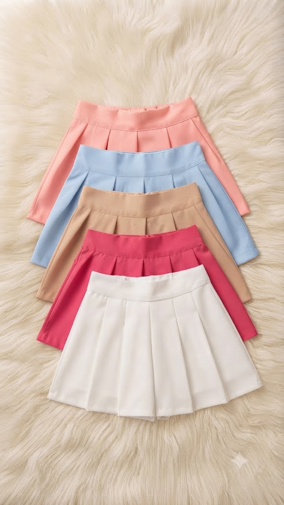 Shorts Saia Alfaiataria Preguinhas