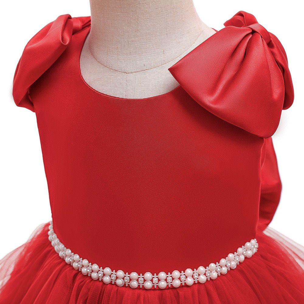 Vestido de Festa Pérolas Laço