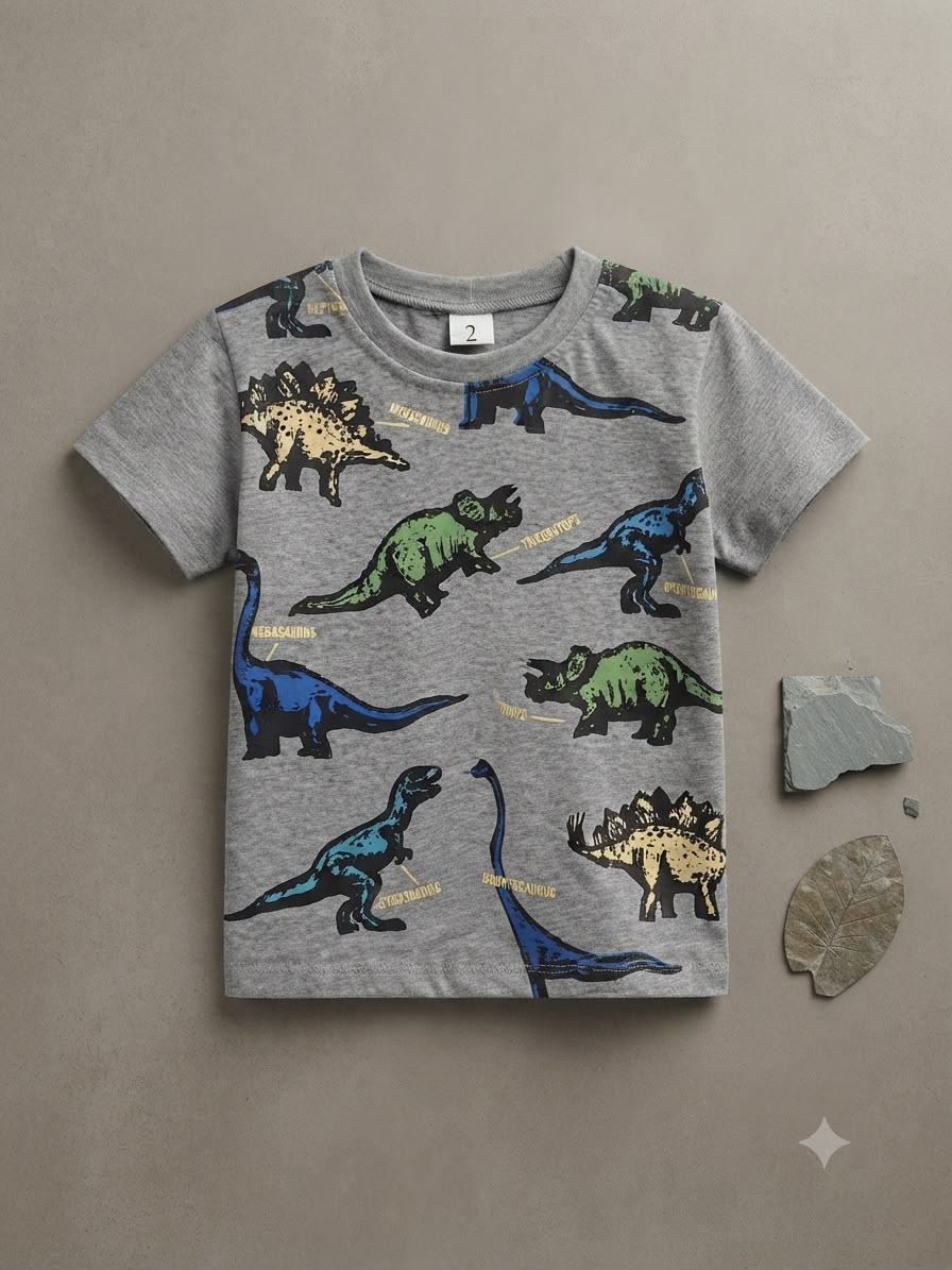T- Shirt Infantil Dinossauros