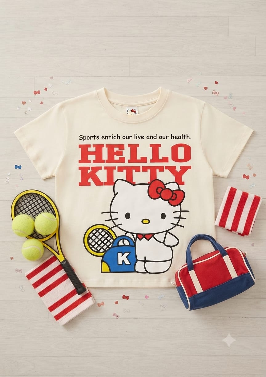T-Shirt Infantil Feminina Hello Kitty