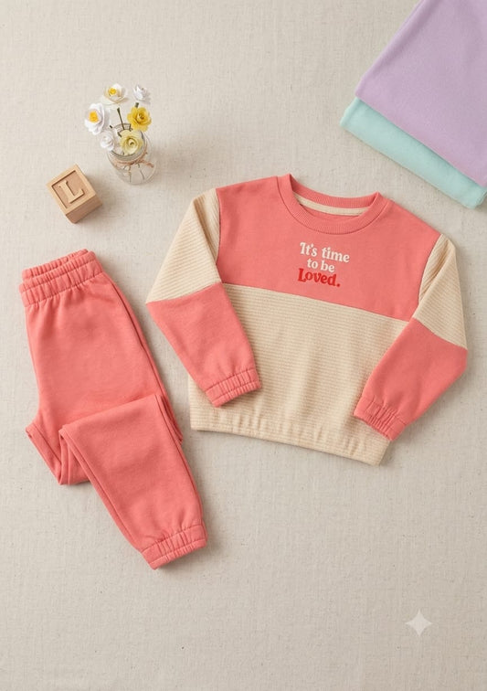 Conjunto Infantil Rosa Loved