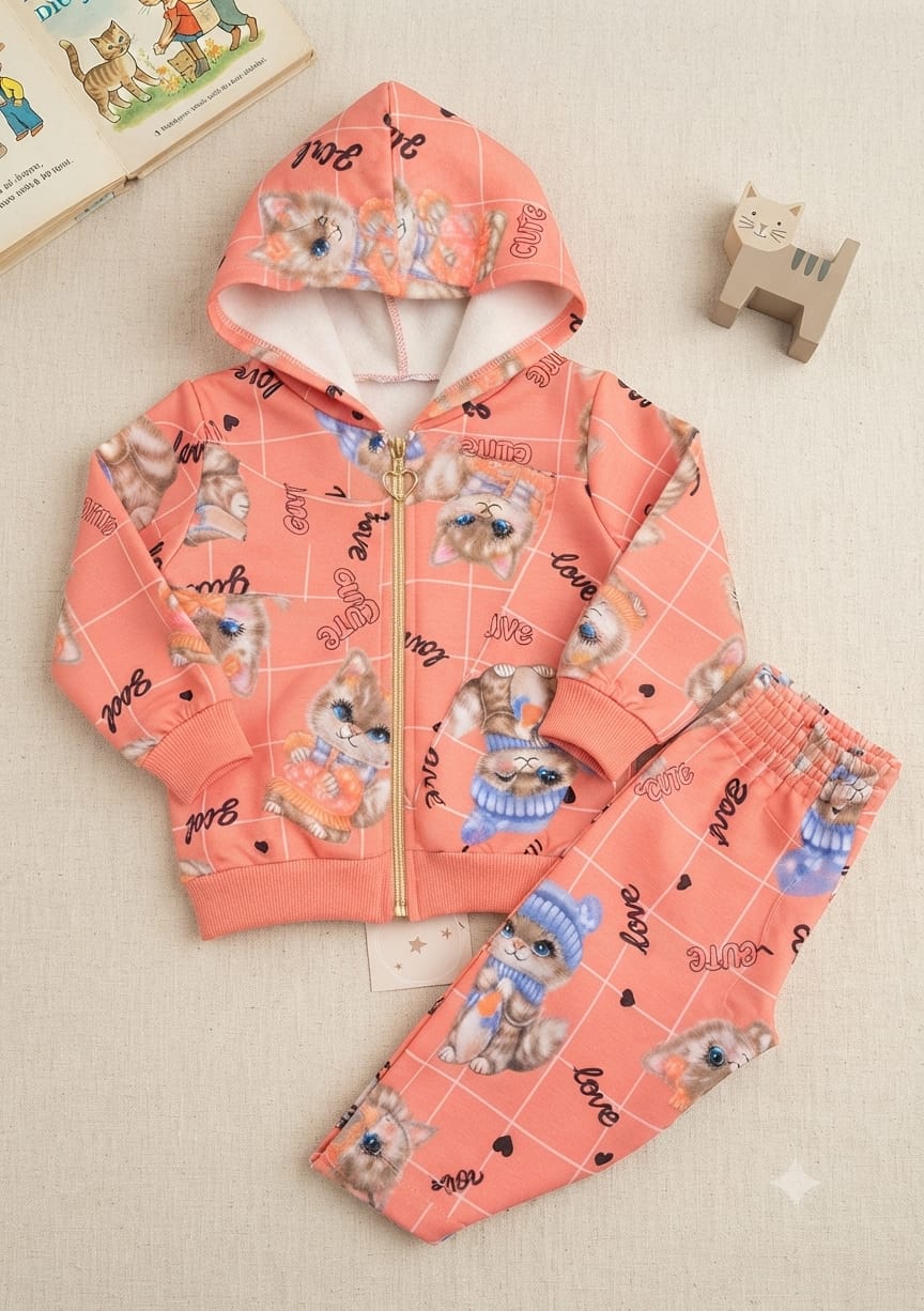 Conjunto Infantil Love Gatinha